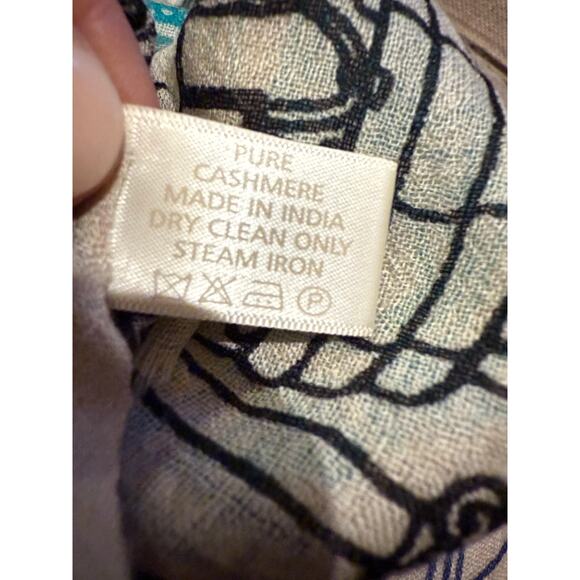 Canary Melon Cashmere Stole Scarf 76x28" - Picture 6 of 6